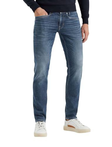 PME Legend Herren Jeans SKYRAK - Regular Fit - Blau - Horizon Mid Blue Stretch, Größe:31W / 36L, Farbe:Horizon Mid Blue HMB von PME Legend