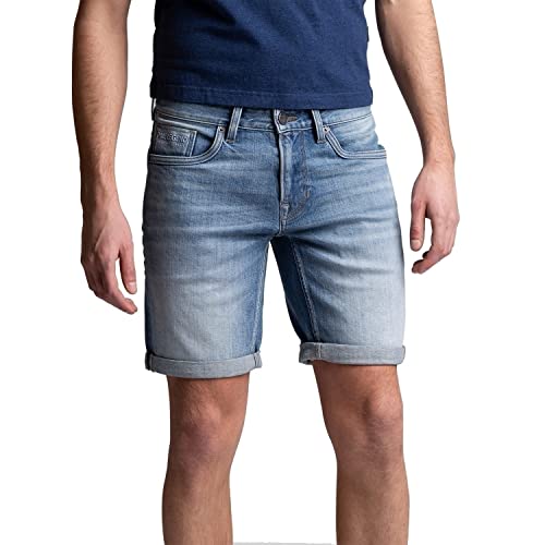 PME Legend Herren Jeans Shorts Nightflight Short Mid 8 mid Blue Comfort blau - 31 von PME Legend