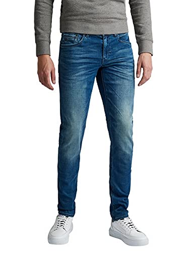 PME Legend Herren Slim Fit Jeans Tailwheel Dark Blue Indigo dunkelblau - 32/30 von PME Legend