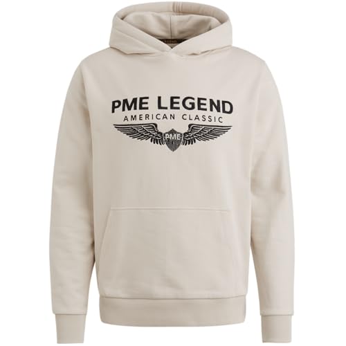 PME Legend Herren Kapuzenpullover Hoodie Hooded Soft Terry with Logo Regular Fit, Größe:XXL, Farbe:Birch 7011 von PME Legend