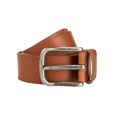 PME Legend Herren Ledergürtel LEATHER BELT - 85-110cm Gürtellänge 100% Leder Dornschließe, Größe:85cm, Farbe:Cognac 750 von PME Legend