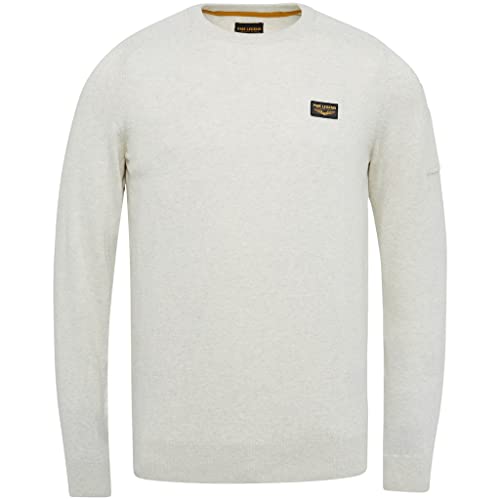 PME Legend Herren Pullover Pkw2209349 Bone White Melee M von PME Legend