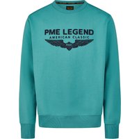 PME Legend Herren Rundhals Pullover CREWNECK SOFT TERRY WITH LOGO - Regular Fit von PME Legend