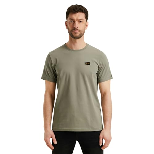 PME Legend Herren Rundhals T-Shirt Cold DYE Regular Fit Schwarz Weiss Grün Blau, Größe:L, Farbe:6170 Shadow PME Legend Herren Rundhals T-Shirt Cold DYE Regular Fit Schwarz Weiss Grün Blau, Größe:L, Farbe:6170 Shadow von PME Legend