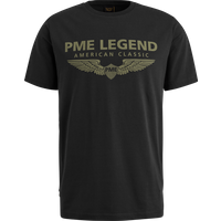 PME Legend Herren Rundhals T-Shirt R-NECK COTTON ELASTHAN LOGO - Regular Fit von PME Legend