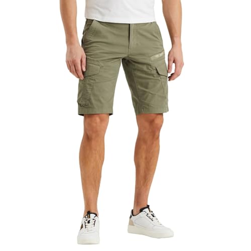 PME Legend Herren Short NORDROP Cargo Shorts Stretch Twill - Regular Fit W29-W40, Größe:W 33, Farbe:6149 Deep Lichen Green von PME Legend