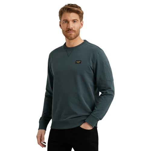 PME Legend Herren Sweatshirt Crewneck American Classic - Regular Fit S - 3XL, Größe:L, Farbe:PLS2508499-5125 Stargazer von PME Legend
