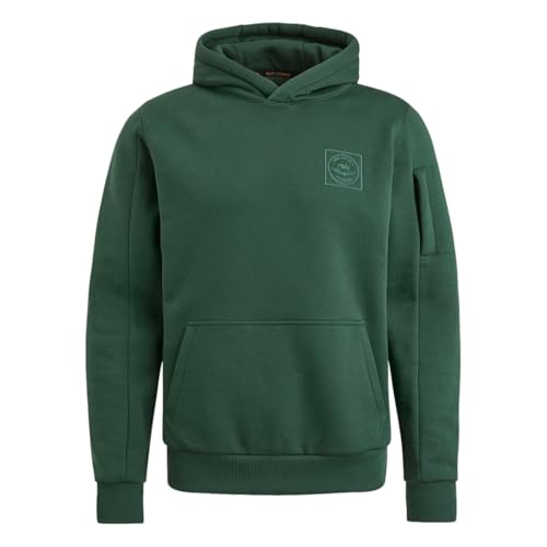 PME Legend Hooded 3T Cross Fleece - Herren Hoodie, Größe:L, Farbe:Trekking Green von PME Legend