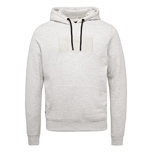 PME Legend Hooded Brushed Sweat - Hoodie, Größe_Bekleidung:XXXL, Farbe:Light Grey Melee von PME Legend