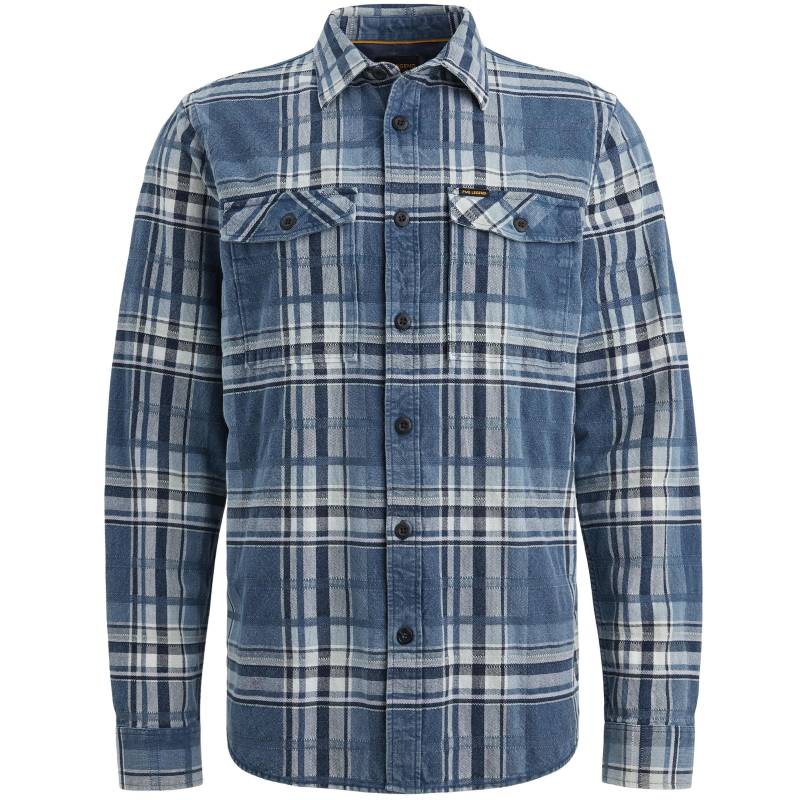 PME Legend - Ind Denim Structure Check/Casual 2 real indigo - Gr. - XL von PME Legend