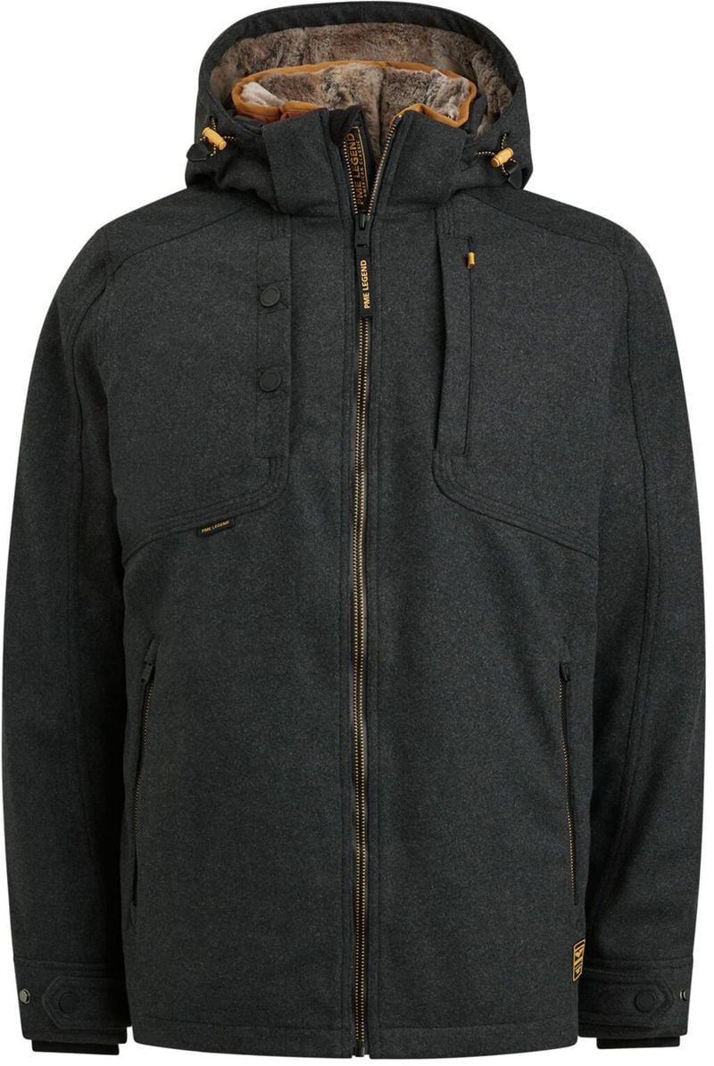 PME Legend Jacke Snowpack Wool 5.0 Schwarz - Größe XXL von PME Legend