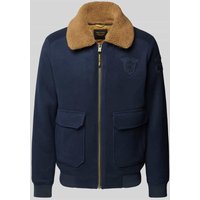 PME Legend Jacke mit Woll-Anteil und Label-Patch in Marine, Größe M PME Legend Jacke mit Woll-Anteil und Label-Patch in Marine, Größe M von PME Legend