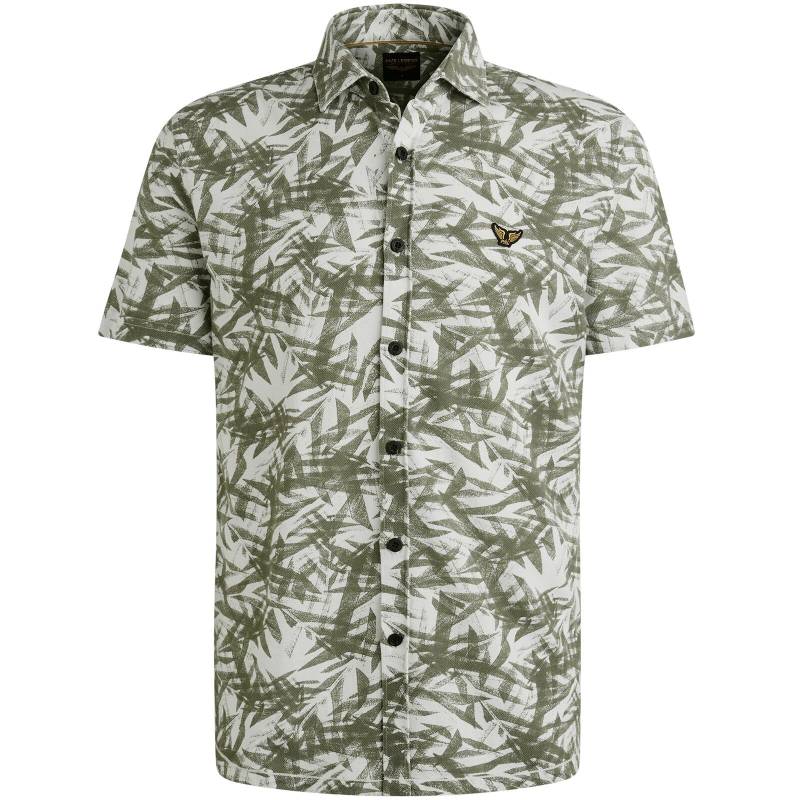 PME Legend - Jersey Pique Print Leaf bright white - Gr. - L von PME Legend