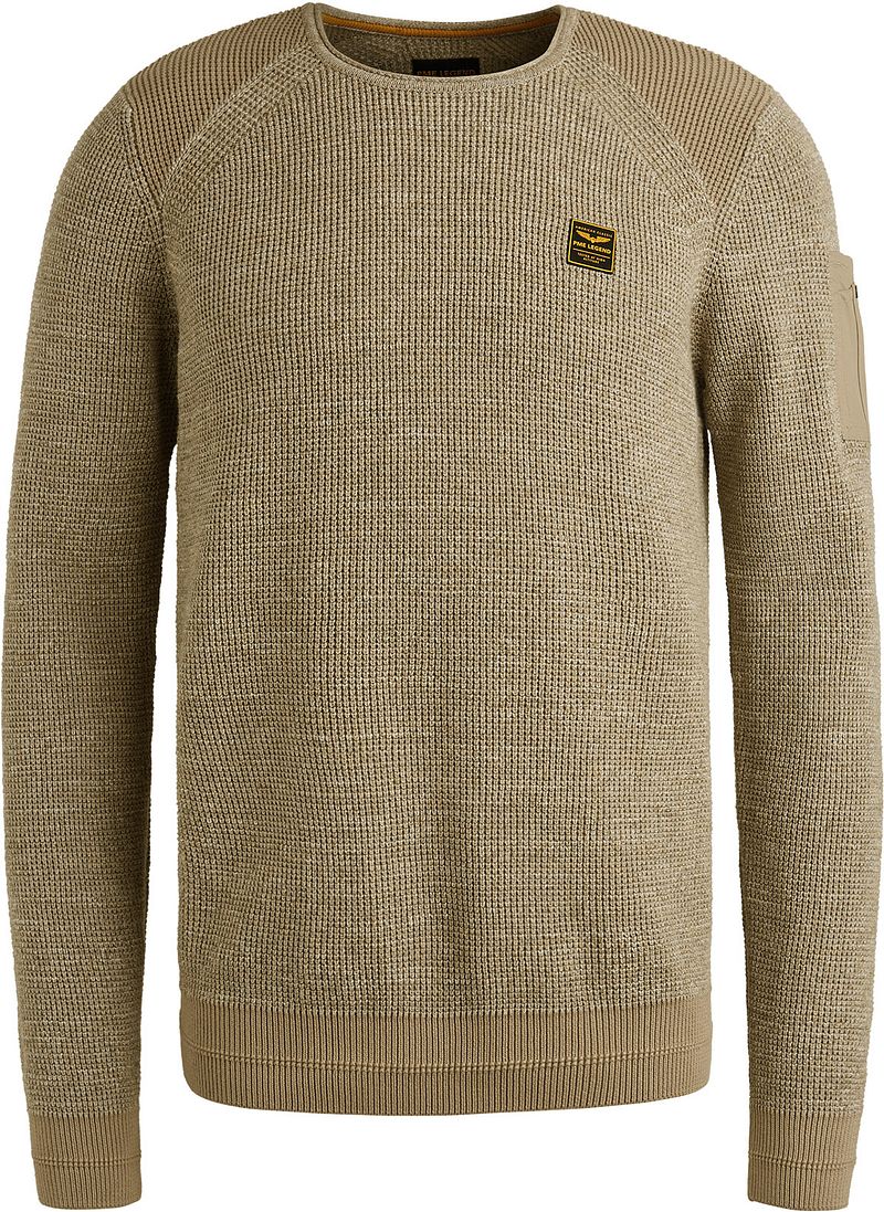 PME Legend Knitted Pullover Melange Beige - Größe 3XL von PME Legend