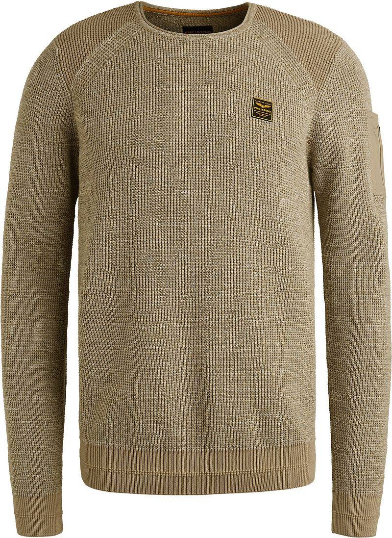 PME Legend Knitted Pullover Melange Beige - Größe 3XL von PME Legend