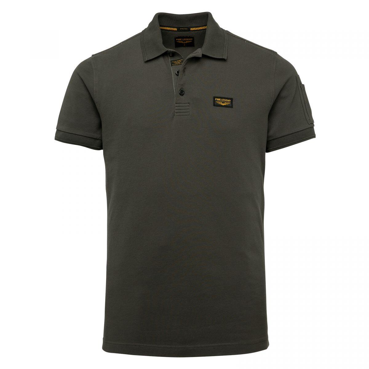 PME Legend - Kurzarm Trackway polo braun - Gr. - XL von PME Legend