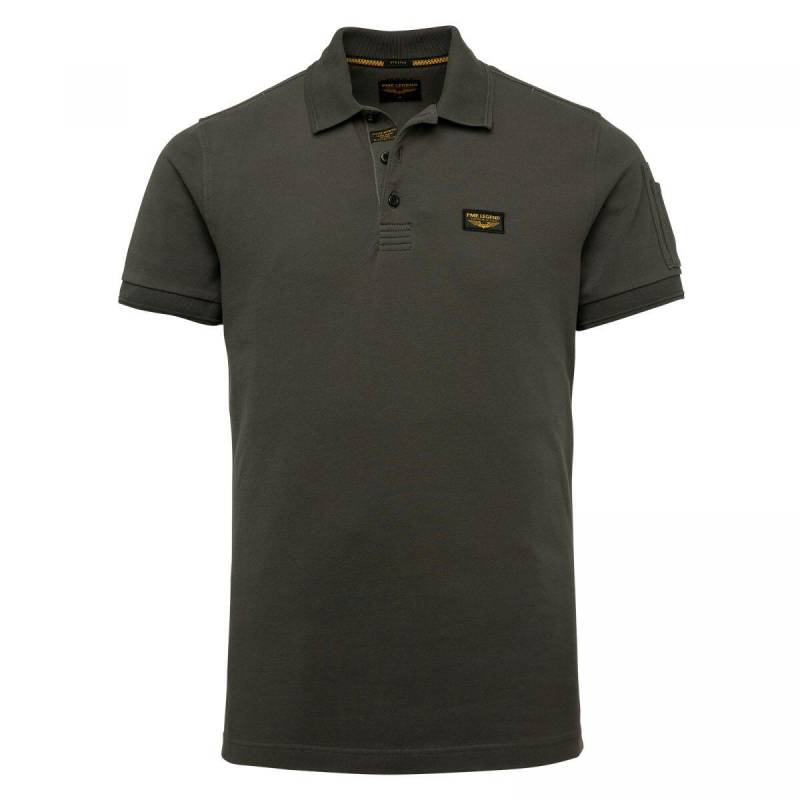 PME Legend - Kurzarm Trackway polo braun - Gr. - XL von PME Legend