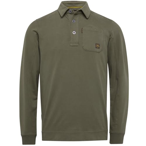 PME Legend Long Sleeve Polo Cotton Sweat - XL von PME Legend