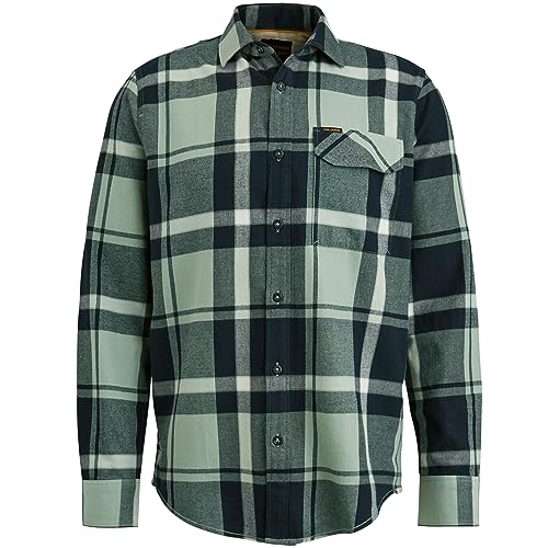 PME Legend Long Sleeve Shirt Ctn Twill Check - L von PME Legend