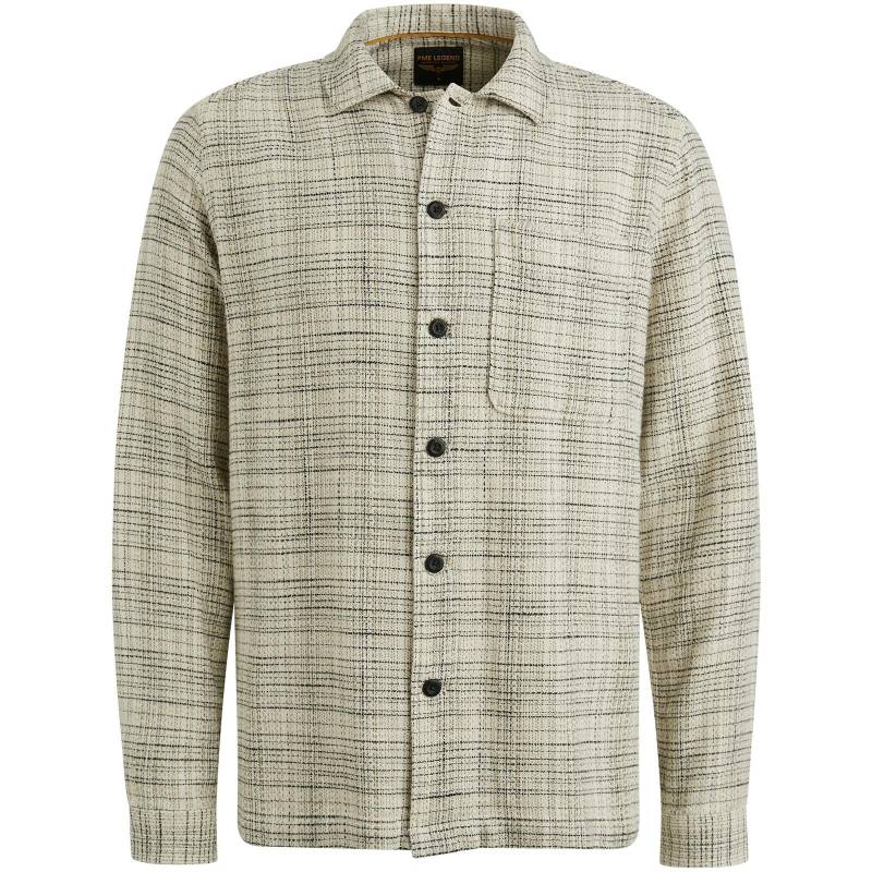 PME Legend - Mattweave Tweedlook Brix/ overshirt 4 bone white - Gr. - XXL von PME Legend