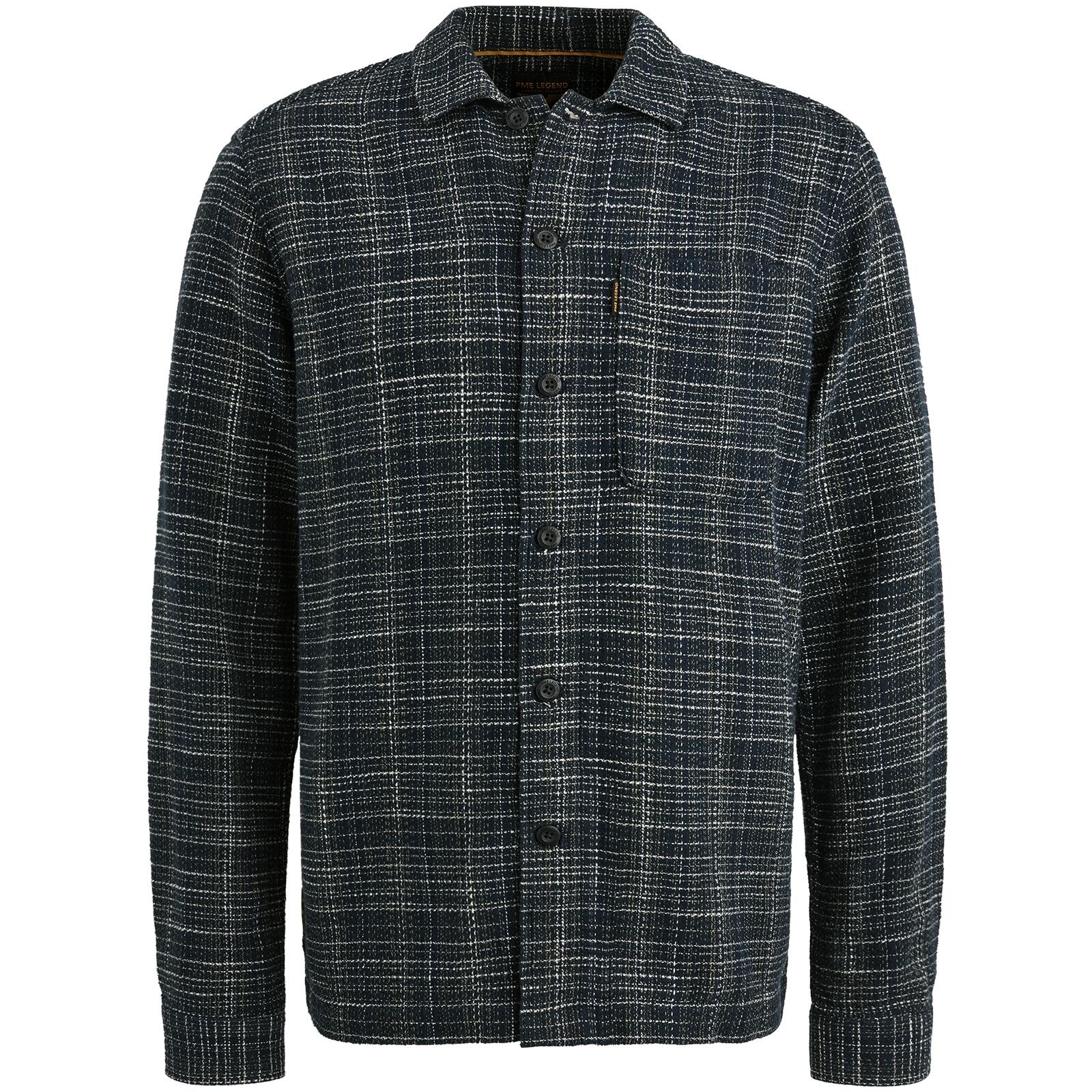 PME Legend - Mattweave Tweedlook Brix/ overshirt 4 salute - Gr. - M von PME Legend