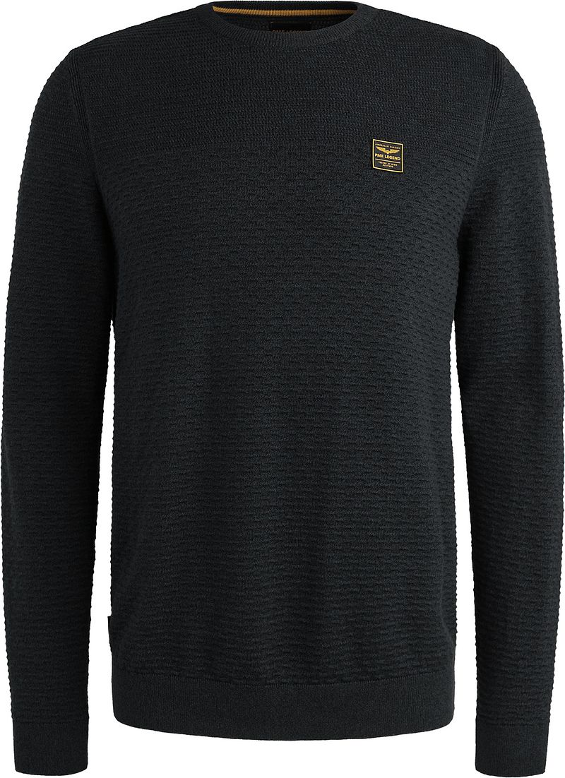 PME Legend Mouliné Structure Pullover Navy - Größe XXL von PME Legend