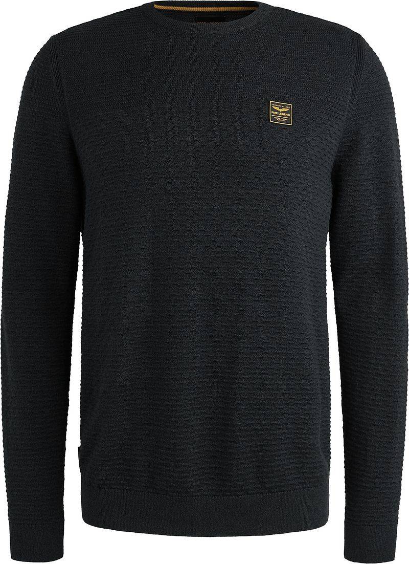 PME Legend Mouliné Structure Pullover Navy - Größe XXL von PME Legend