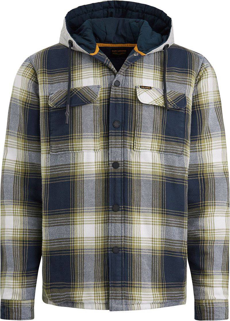 PME Legend Overshirt Kariert Blau Grün - Größe M von PME Legend