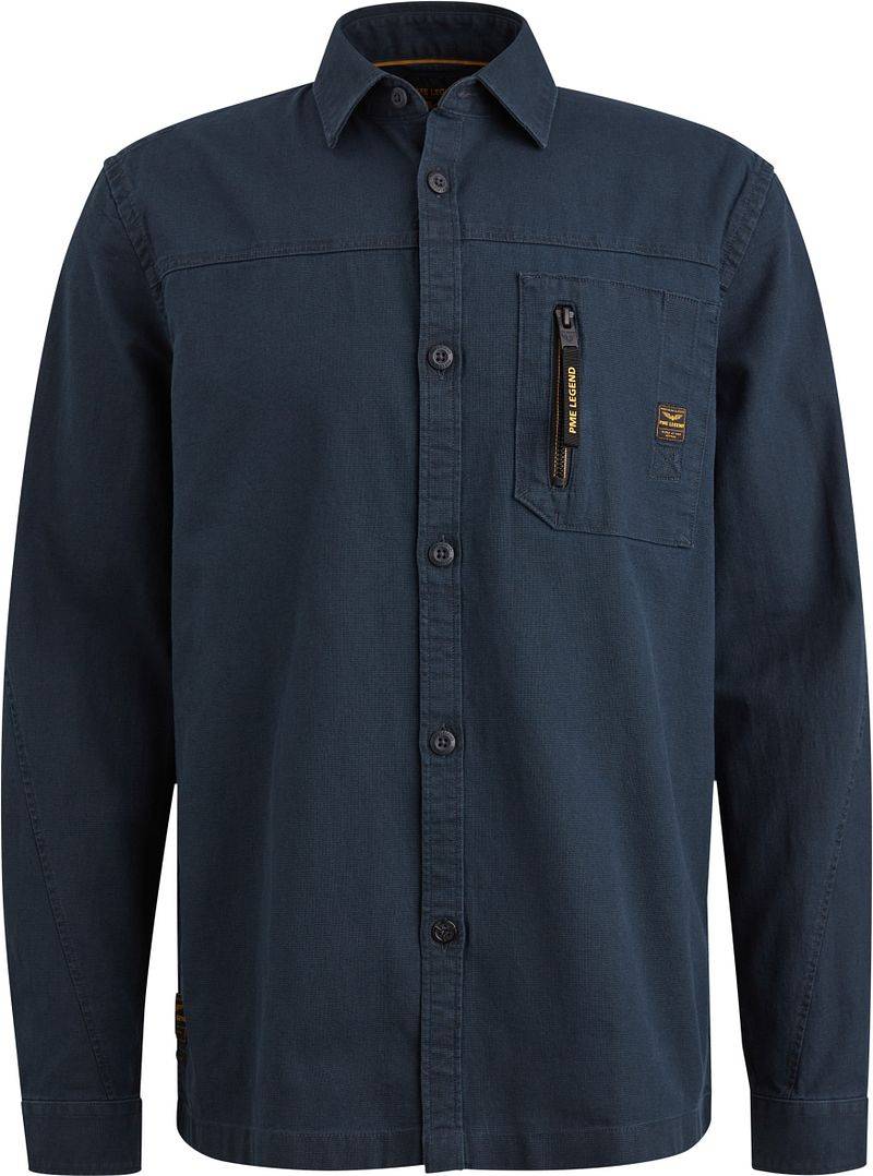 PME Legend Overshirt Mattweave Navy - Größe L von PME Legend