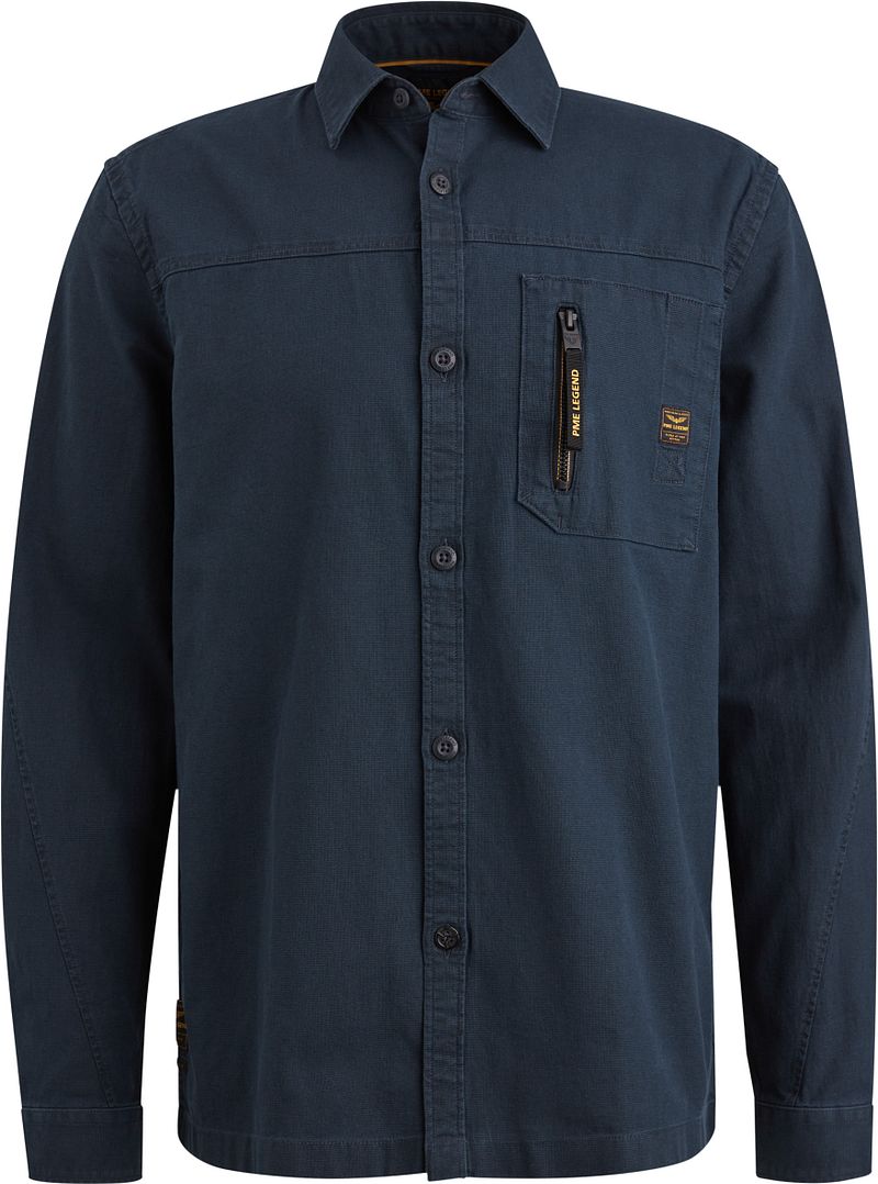 PME Legend Overshirt Mattweave Navy - Größe XXL von PME Legend