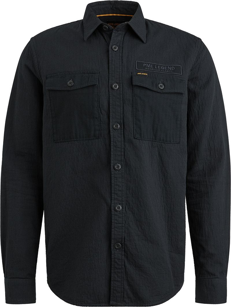 PME Legend Overshirt Quilt Poplin Navy - Größe XL von PME Legend