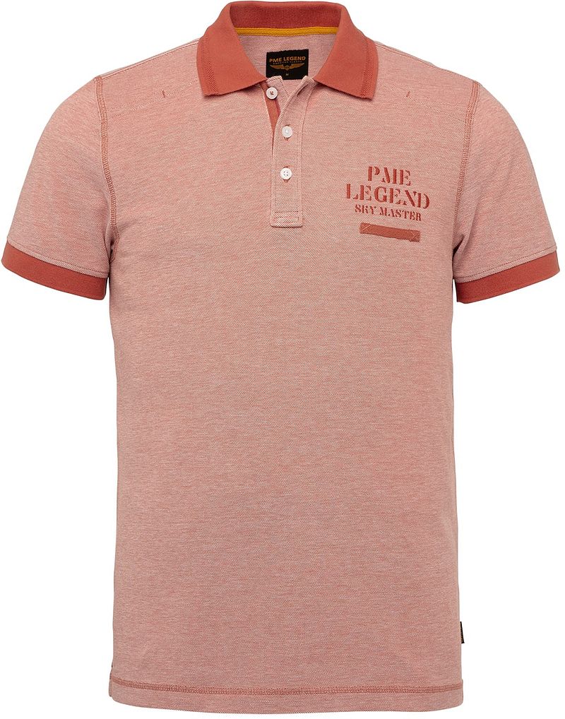 PME Legend Pique Polo Mecca Orange - Größe XXL von PME Legend