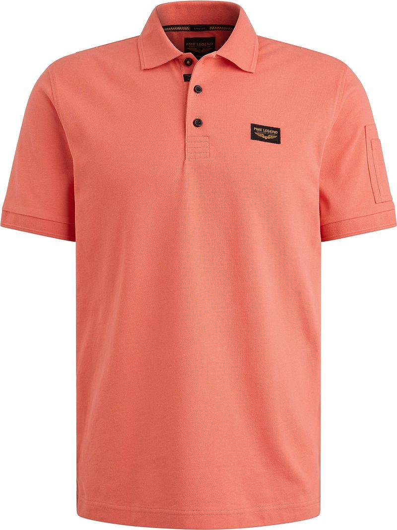 PME Legend Poloshirt Trackway Coral - Größe L von PME Legend