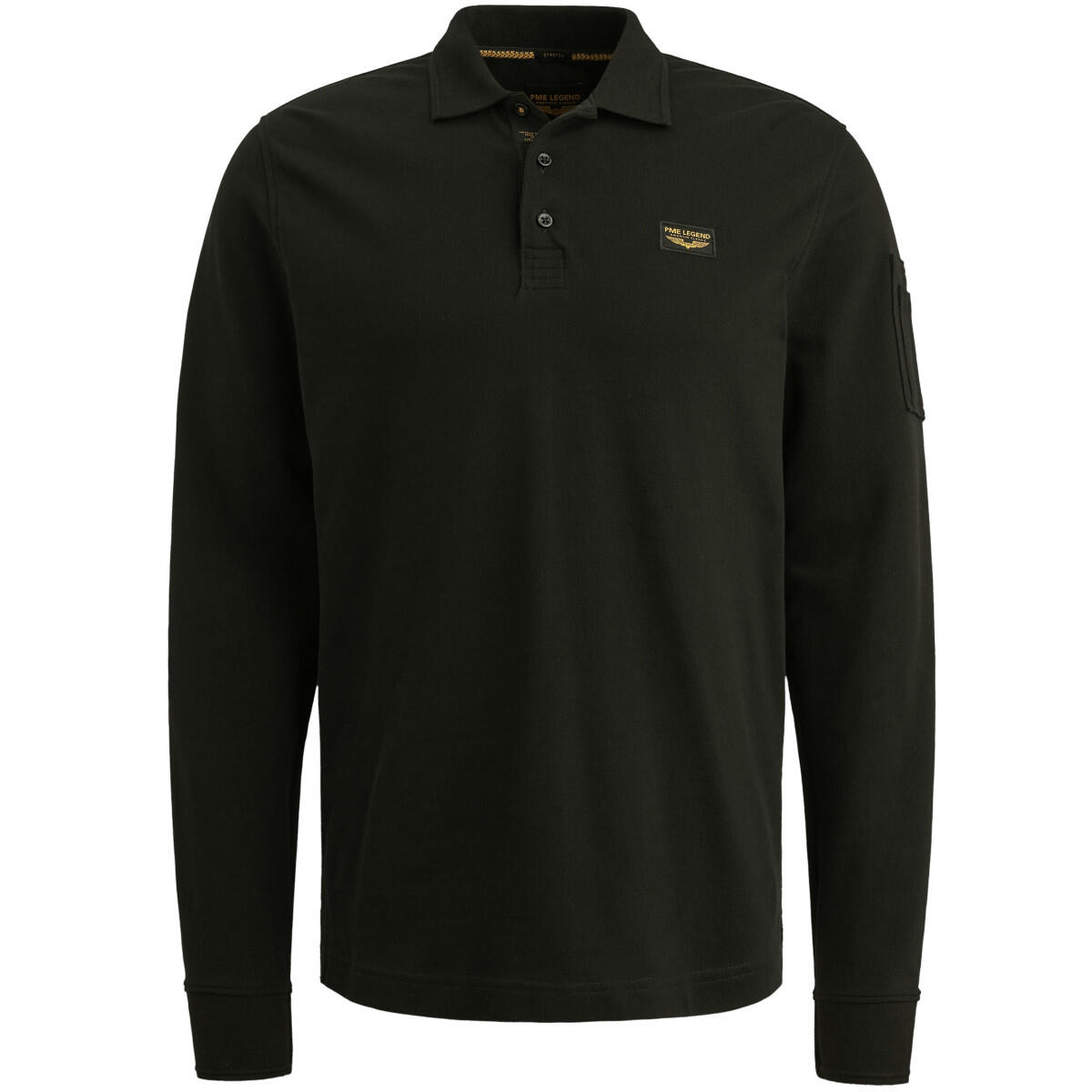 PME Legend - Poloshirt aus Baumwolle mit Stretch schwarz - Gr. - M von PME Legend