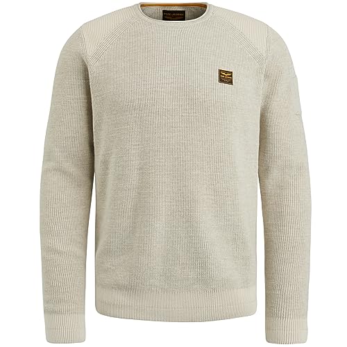 PME Legend R-Neck Cotton Rib Melee Knit - XXL von PME Legend