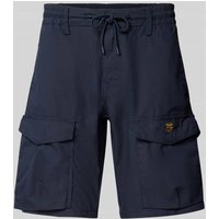 PME Legend Regular Fit Cargoshorts mit Label-Patch Modell 'HAWK' in Marine, Größe 31 von PME Legend