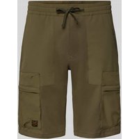 PME Legend Regular Fit Cargoshorts mit elastischem Bund Modell 'AIRYLON' in Oliv, Größe 34 von PME Legend