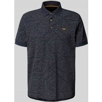 PME Legend Regular Fit Poloshirt aus reiner Baumwolle mit Label-Stitching in Marine, Größe XXL von PME Legend