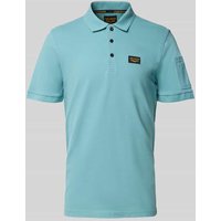 PME Legend Regular Fit Poloshirt mit Label-Patch Modell 'TRACKWAY' in Hellblau, Größe XXL von PME Legend