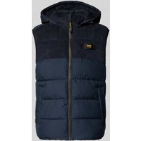 PME Legend Regular Fit Steppweste mit Logo-Applikation Modell 'Gobbler' in Marine, Größe L von PME Legend