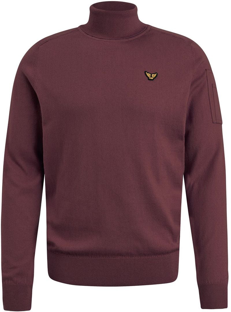 PME Legend Rollkragenpullover Bordeaux - Größe XL von PME Legend