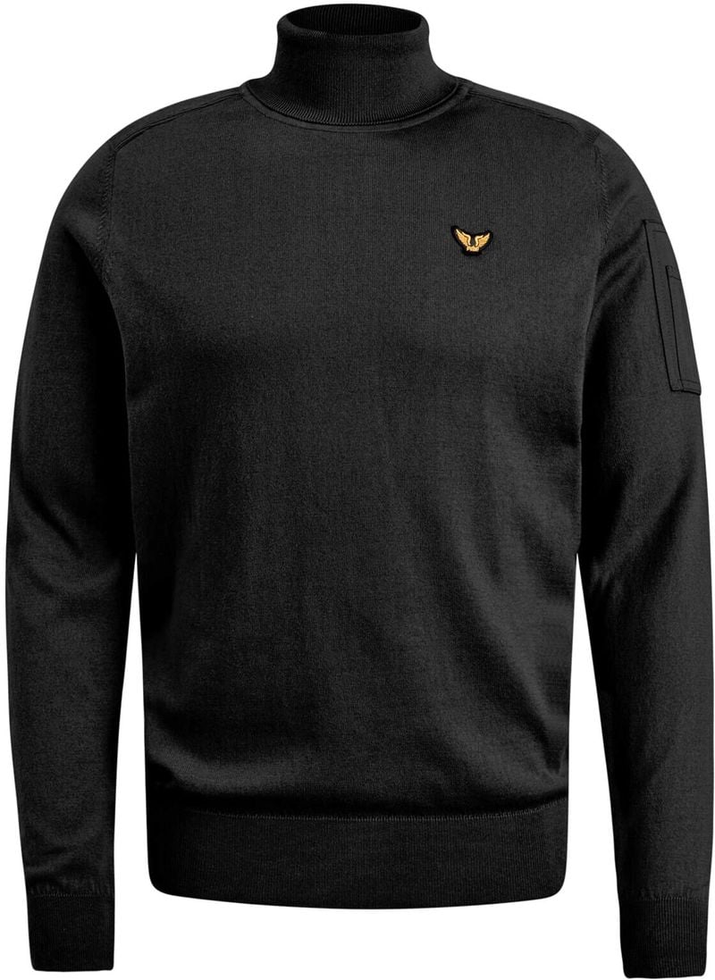 PME Legend Rollkragenpullover Schwarz - Größe M von PME Legend