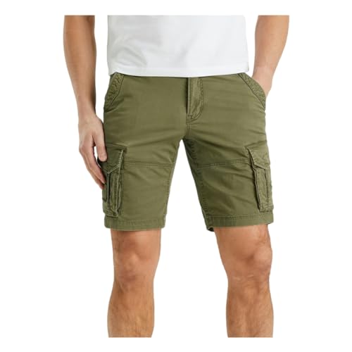 PME Legend Rotor Shorts Fine Twill Stretch - Herren Cargoshorts, Hosengröße:32, Farbe:deep Lichen Green von PME Legend