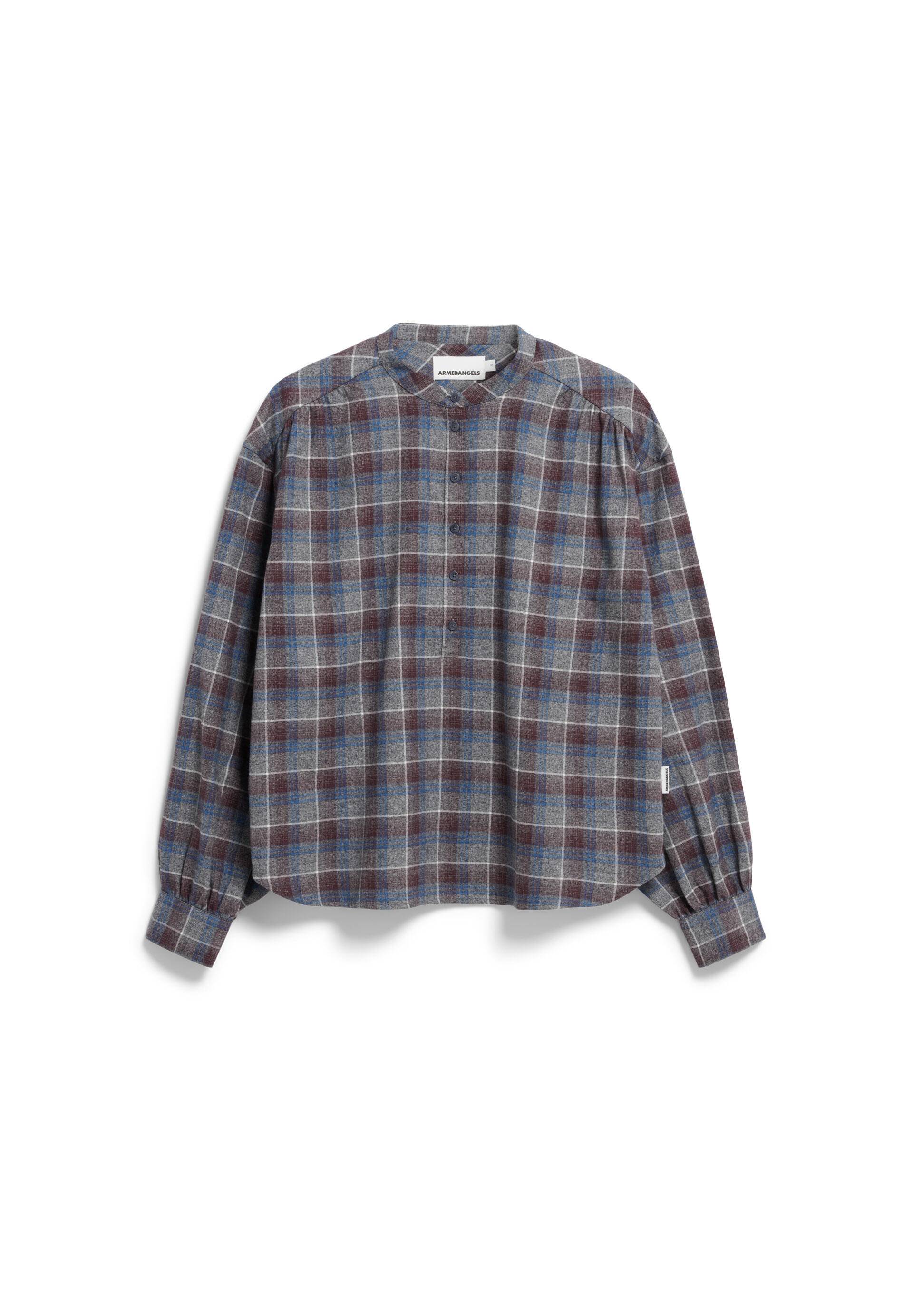 Armedangels - EFINARAA CHECK dark cranberry-nightshadow - Gr. - XS von Armedangels