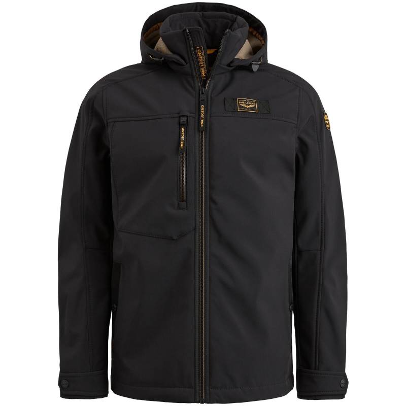 PME Legend - Semi long jacket SUCCESSOR Soft Shell black onyx - Gr. - L von PME Legend