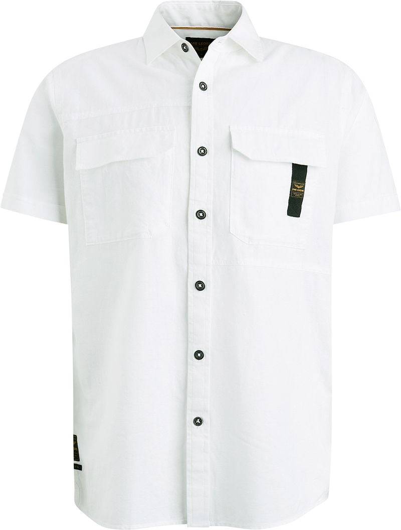 PME Legend Short Sleeve Hemd Leinen Weiss - Größe XL von PME Legend
