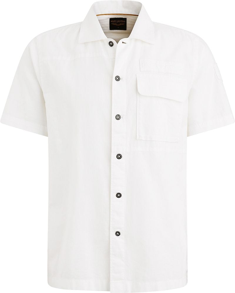 PME Legend Short Sleeve Hemd Linen Blend Weiß - Größe XXL PME Legend Short Sleeve Hemd Linen Blend Weiß - Größe XXL von PME Legend