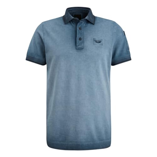 PME Legend Short Sleeve Polo Light Pique Cold - Herren Poloshirt, Größe_Bekleidung:L, Farbe:Salute von PME Legend