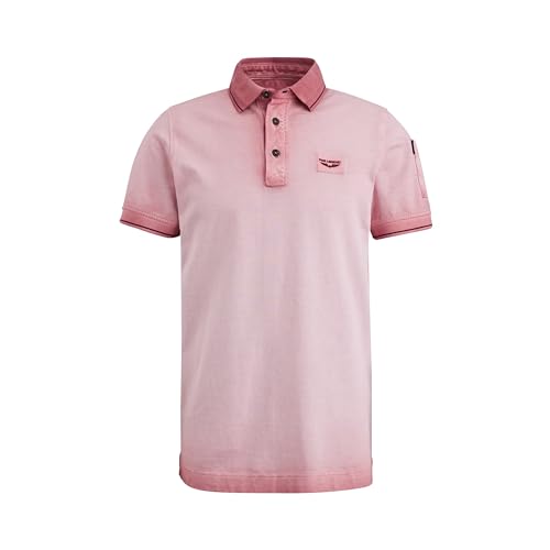 PME Legend Short Sleeve Polo Light Pique Cold - Herren Poloshirt, Größe_Bekleidung:XXL, Farbe:Dusty Rose von PME Legend