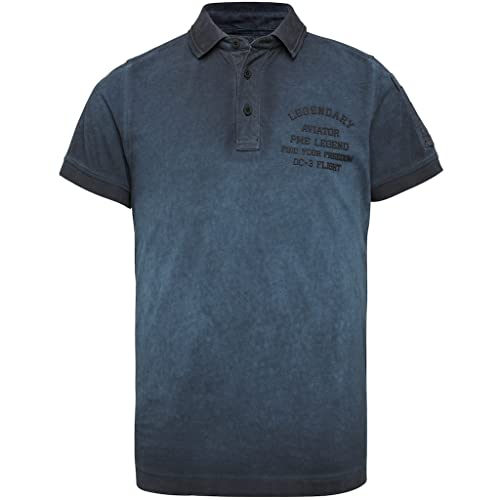 PME Legend Short Sleeve Polo Light Pique Cold - L von PME Legend